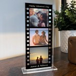 Personalised Retro Photo Film Plaque Valentines Day Gifts