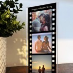 Personalised Retro Photo Film Plaque Valentines Day Gifts