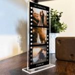 Personalised Retro Photo Film Plaque Wedding Day Gifts