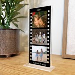 Personalised Sister Gift For Birthday, Retro Photo Collage Plaqu