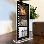 Personalised Sister Gift For Birthday, Retro Photo Collage Plaqu