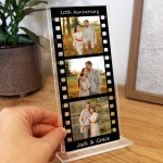 Personalised Gift For 10th Anniversary Photo Collage Plaque