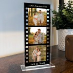 Personalised Gift For 10th Anniversary Photo Collage Plaque