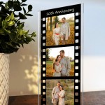 Personalised Gift For 10th Anniversary Photo Collage Plaque