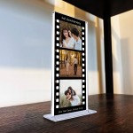 Personalised 1st Anniversary Gift Retro Photo Collage Plaque