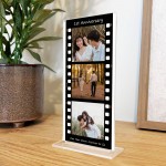 Personalised 1st Anniversary Gift Retro Photo Collage Plaque