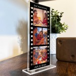 Personalised Gift For 2nd Anniversary Retro Photo Collage Plaque