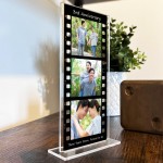 Personalised Gift For 3rd Anniversary Retro Photo Collage Plaque