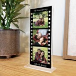 Personalised Gift For 4th Anniversary Photo Collage Plaque