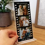 Personalised Gift For 50th Anniversary Photo Collage Plaque