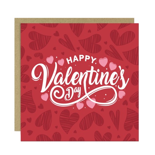 Valentines Card Valentines Day Card With Kraft Envelope