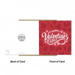 Valentines Card Valentines Day Card With Kraft Envelope