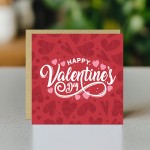 Valentines Card Valentines Day Card With Kraft Envelope