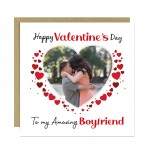 Valentines Day Personalised Photo Valentines Day Card Boyfriend