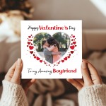 Valentines Day Personalised Photo Valentines Day Card Boyfriend