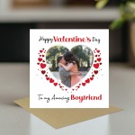 Valentines Day Personalised Photo Valentines Day Card Boyfriend