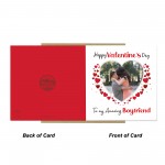 Valentines Day Personalised Photo Valentines Day Card Boyfriend