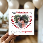 Valentines Day Personalised Photo Valentines Day Card Boyfriend