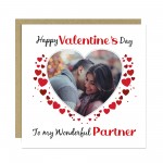 Valentines Day Personalised Photo Valentines Day Card Partner