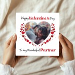 Valentines Day Personalised Photo Valentines Day Card Partner