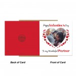 Valentines Day Personalised Photo Valentines Day Card Partner