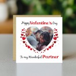 Valentines Day Personalised Photo Valentines Day Card Partner