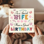 Wife Birthday Card Happy Birthday Card For Wife Birthday Card