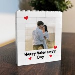 Personalised Happy Valentines Day Gift Couple Photo Block