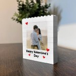 Personalised Happy Valentines Day Gift Couple Photo Block