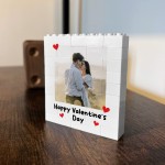 Personalised Happy Valentines Day Gift Couple Photo Block