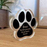 Personalised Pet Memorial Plaque With Beautiful Messag