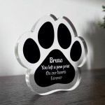 Personalised Pet Memorial Plaque With Beautiful Messag