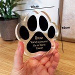 Personalised Pet Memorial Plaque With Beautiful Messag