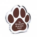 Pet Loss Gift Paw Print Gift Left Your Paw Prints Memorial