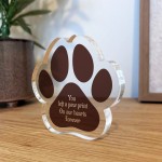 Pet Loss Gift Paw Print Gift Left Your Paw Prints Memorial