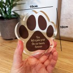 Pet Loss Gift Paw Print Gift Left Your Paw Prints Memorial