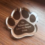 Pet Loss Gift Paw Print Gift Animal Lovers Gift Dog Memorial