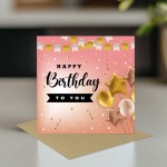 Birthday Card For Her Happy Birthday 14.5x14.5cm Card For Women