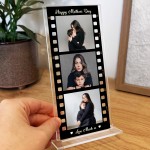 Personalised Retro Film Photo Plaque Mum Photo Collage Sign