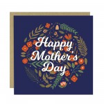 Mothers Day Card for Mum Flower Design 14.5x14.5cm Mum Mothers