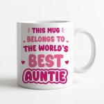 World's Best Auntie Mug Auntie Mug Gifts For Auntie Birthday