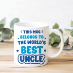 World's Best Uncle Mug Uncle Mug Gifts For Uncle Birthday