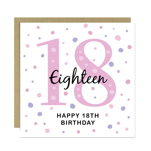 18th Birthday Card For Daughter Friend Cousin Granddaughter