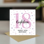 18th Birthday Card For Daughter Friend Cousin Granddaughter