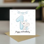 1st Birthday Card For Boy Son 1st Birthday Card Nephew Card