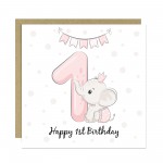 1st Birthday Card For Girl Daughter 1st Birthday Card Niece