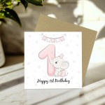 1st Birthday Card For Girl Daughter 1st Birthday Card Niece