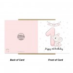 1st Birthday Card For Girl Daughter 1st Birthday Card Niece