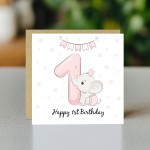 1st Birthday Card For Girl Daughter 1st Birthday Card Niece