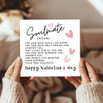 Soulmate Valentines Card Boyfriend Husband Valentine Card